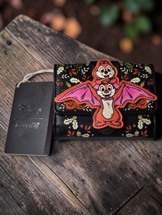 Loungefly Handbags - Loungefly Disney Chip & Dale Bat Halloween Wallet BoxLunch Exclusive NWT